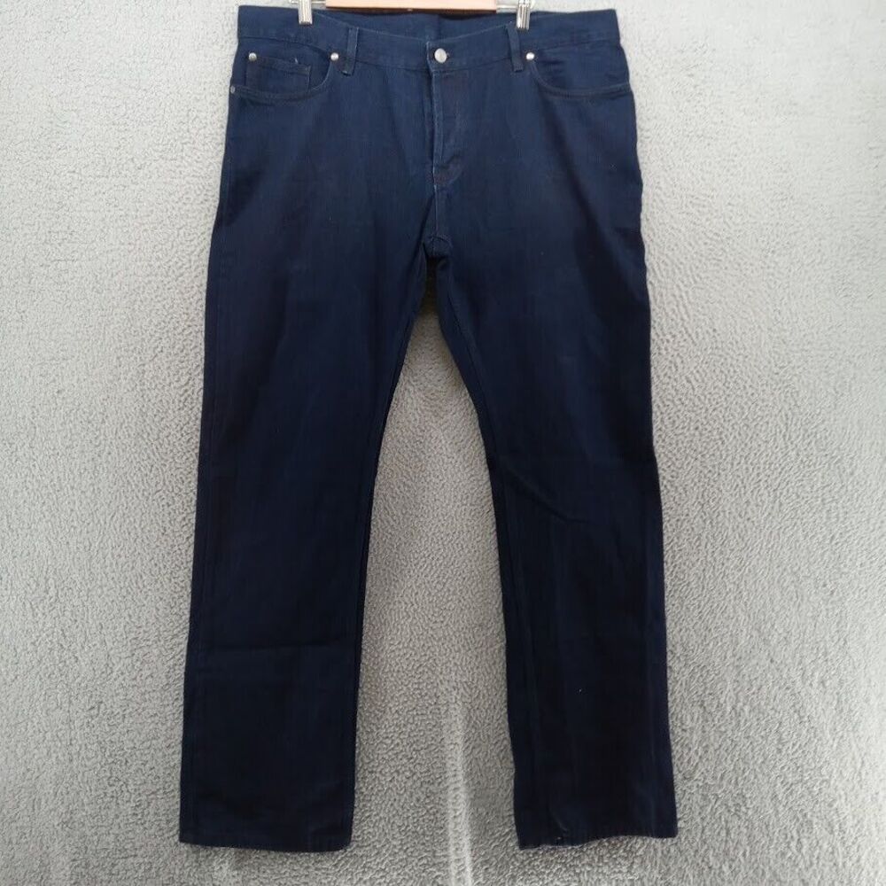 Alexander McQueen Jeans Mens 38 Blue Dark Wash Lightweight Italy Distressed